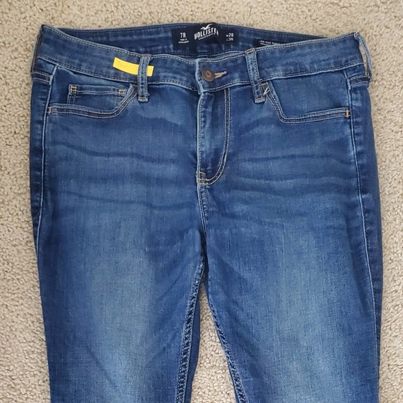 Hollister Petite Low Rise Stretch Skinny Dark Wash Jeggings - Picture 1 of 2